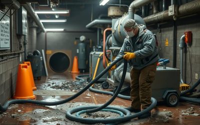 How to properly clean up sewage?
