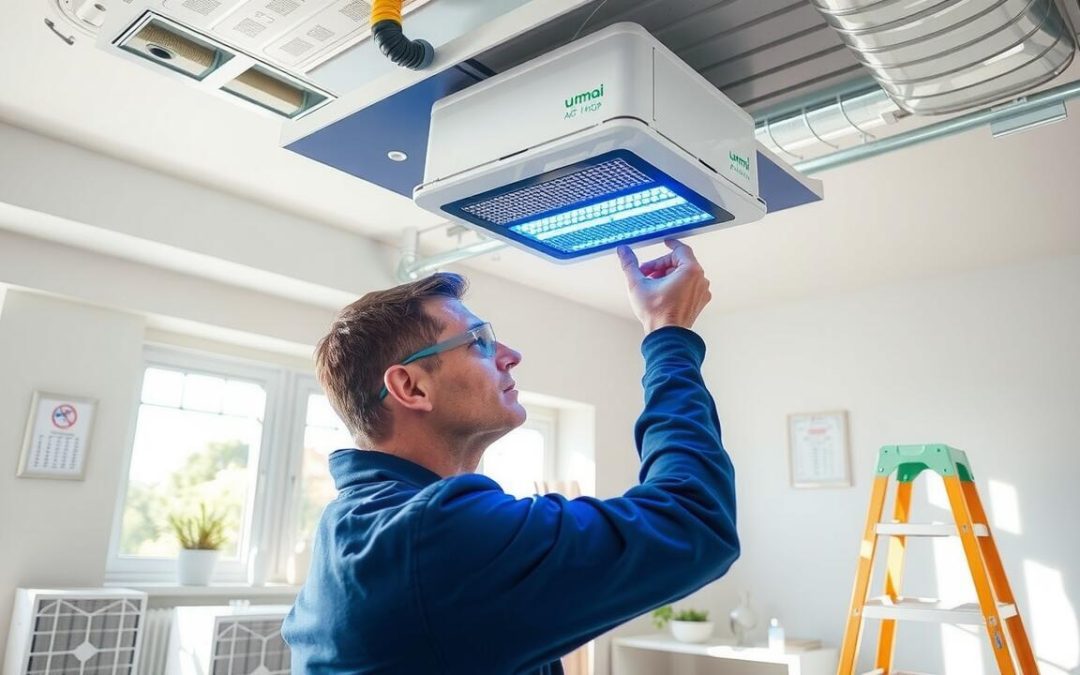 How much does it cost to install UV lights in air handler?