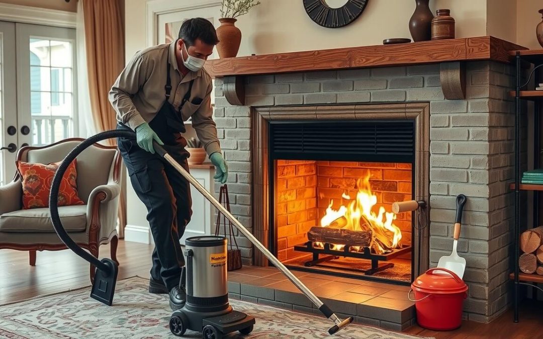 How often should a fireplace be cleaned?