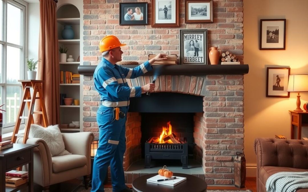 What does a fireplace inspection include?
